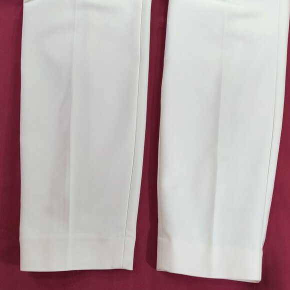 Express Columnist Ankle Mid Rise Size 00 Regular White Stretch Pants - Picture 4 of 8